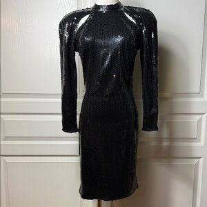 Rare vintage Black Sequin Dress